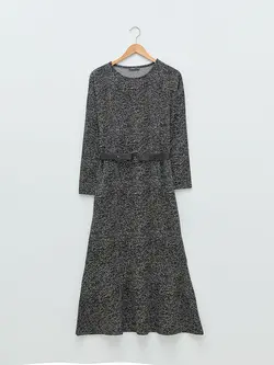 پیراهن سایز بزرگ زنانه مشکی السی وایکیکی