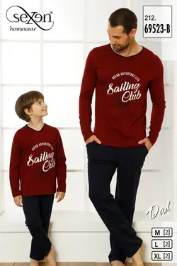 تی شرت شلوار راحتی مردانه سایز نرمال قرمز سکسن