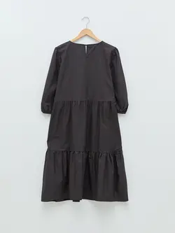 پیراهن سایز بزرگ زنانه مشکی السی وایکیکی