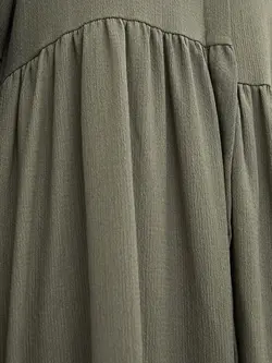 پیراهن سایز بزرگ زنانه خاکی السی وایکیکی