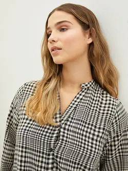 پیراهن سایز بزرگ زنانه مشکی السی وایکیکی