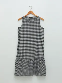 پیراهن سایز بزرگ زنانه مشکی السی وایکیکی