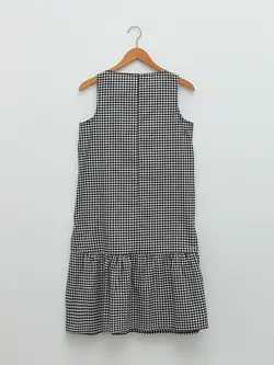 پیراهن سایز بزرگ زنانه مشکی السی وایکیکی