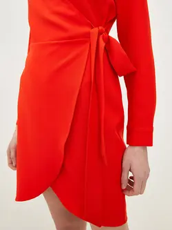 پیراهن سایز بزرگ زنانه نارنجی السی وایکیکی