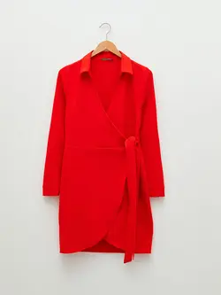 پیراهن سایز بزرگ زنانه نارنجی السی وایکیکی