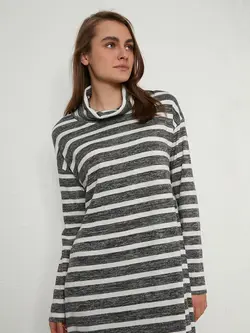 پیراهن سایز بزرگ زنانه آنتراسیت السی وایکیکی