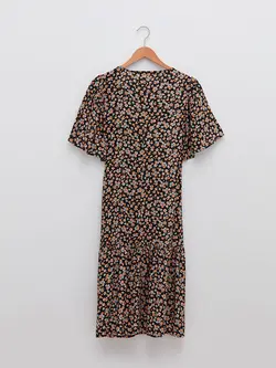 پیراهن سایز بزرگ زنانه مشکی السی وایکیکی