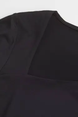 پیراهن آستین بلند زنانه سیاه اچ اند ام