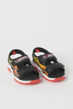 صندل|دمپایی پسرانه سیاه اچ اند ام