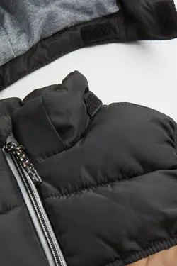 پافر بدون آستین پسرانه قهوه ای روشن اچ اند ام