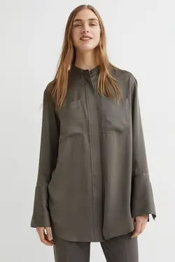 تونیک زنانه خاکی تیره اچ اند ام