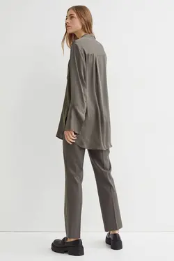 تونیک زنانه خاکی تیره اچ اند ام