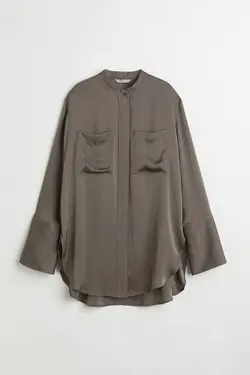 تونیک زنانه خاکی تیره اچ اند ام