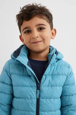 کاپشن پافر پسرانه فیروزه ای اچ اند ام