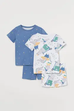 ست لباس راحتی پسرانه آبی اچ اند ام