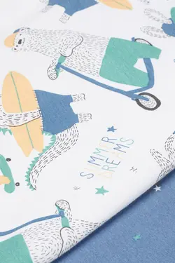 ست لباس راحتی پسرانه آبی اچ اند ام