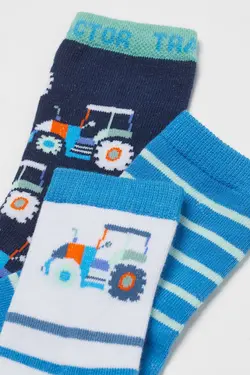 جوراب پسرانه آبی تیره اچ اند ام