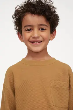 ست سویشرت و شلوار پسرانه بژ اچ اند ام