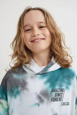 هودی پسرانه سفید اچ اند ام