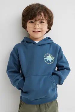 هودی پسرانه آبی تیره اچ اند ام