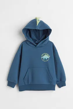 هودی پسرانه آبی تیره اچ اند ام