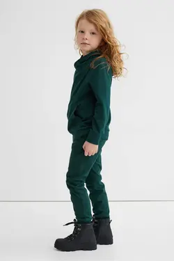 ست هودی و شلوار پسرانه سبز تیره اچ اند ام