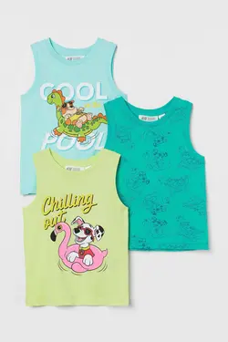 تاپ پسرانه زرد نئون اچ اند ام