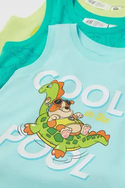 تاپ پسرانه زرد نئون اچ اند ام