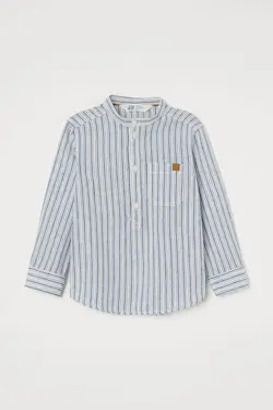 پیراهن پسرانه سفید اچ اند ام