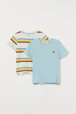 تی شرت پسرانه سفید اچ اند ام