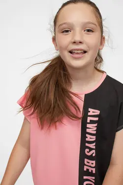 لباس ورزشی دخترانه صورتی روشن اچ اند ام