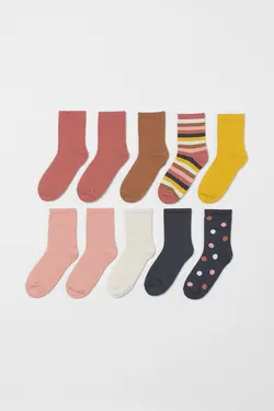 جوراب دخترانه خاکستری تیره اچ اند ام