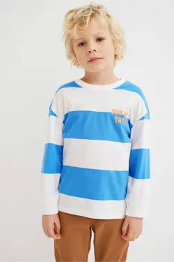 تی شرت پسرانه آبی اچ اند ام