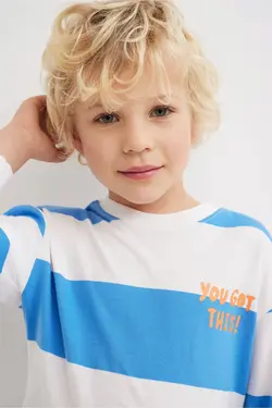 تی شرت پسرانه آبی اچ اند ام