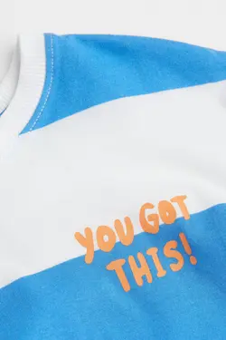 تی شرت پسرانه آبی اچ اند ام