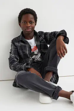 تی شرت پسرانه سیاه اچ اند ام