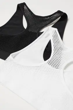 نیم تنه دخترانه سیاه سفید اچ اند ام