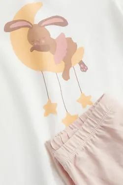 ست لباس راحتی دخترانه سفید اچ اند ام