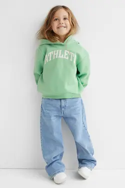 هودی دخترانه سبز روشنی اچ اند ام