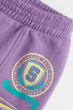 شلوار جاگر دخترانه بنفش اچ اند ام