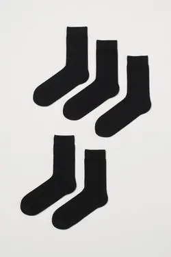 جوراب مردانه سیاه اچ اند ام