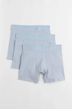 شورت باکسر مردانه آبی روشن اچ اند ام