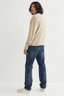 شلوار جین relax fitمردانه  آبی تیره اچ اند ام