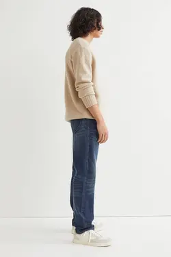 شلوار جین relax fitمردانه  آبی تیره اچ اند ام