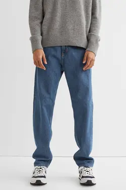 شلوار جین relax fitمردانه  آبی اچ اند ام