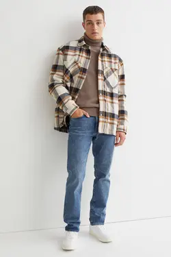 شلوار جین regular fitمردانه آبی اچ اند ام