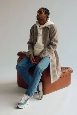 شلوار جین regular fitمردانه آبی تیره اچ اند ام