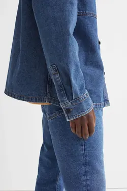 شلوار جین regular fitمردانه آبی تیره اچ اند ام