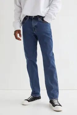 شلوار جین regular fitمردانه آبی اچ اند ام