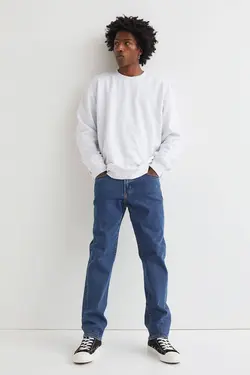 شلوار جین regular fitمردانه آبی اچ اند ام